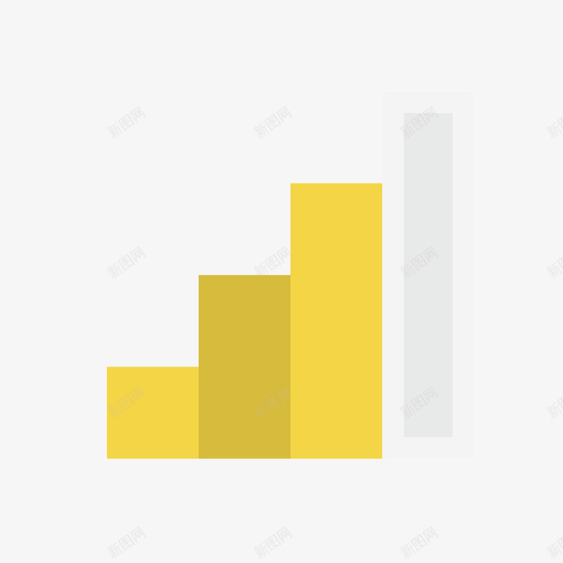 黄色柱形分析图png免抠素材_新图网 https://ixintu.com 分析 台阶 商务 数据 柱形 行情 走势 趋势 黄色