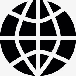 圆形的网格世界广泛的符号图标高清图片