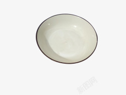 陶瓷碟子餐具陶瓷淡雅纯色瓷盘烧制高清图片