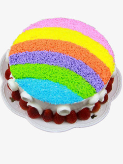 彩虹蛋糕素材