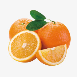 橙肉蜜瓜水果橙子高清图片