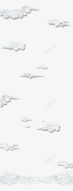 首页活动板块白云背景高清图片