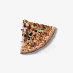 奥尔良披萨三角鸡肉披萨高清图片
