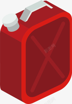 红色汽油红色的汽油桶矢量图高清图片