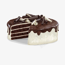 白巧克力蛋糕白巧克力蛋糕矢量图高清图片