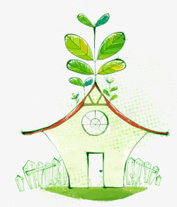 卡通绿色能源能源环保高清图片