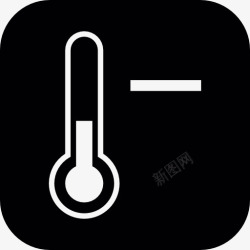 冬季温度温度计温度控制工具在冬季图标高清图片