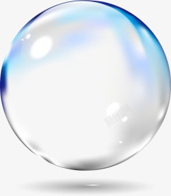 蓝色泡泡球体素材