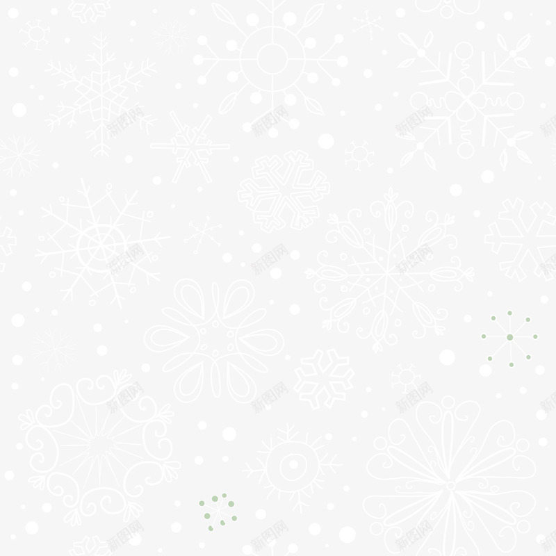 冬季白色雪花背景png免抠素材_新图网 https://ixintu.com 冬天 冬季雪花 白色背景 落雪 边框纹理 雪花片
