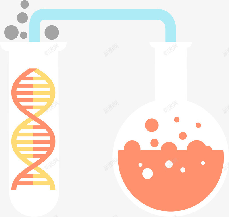 卡通扁平科学实验主题装饰图标png_新图网 https://ixintu.com 学习工具 教育 教育相关主题 文具 用品 科学图标 补习班装饰