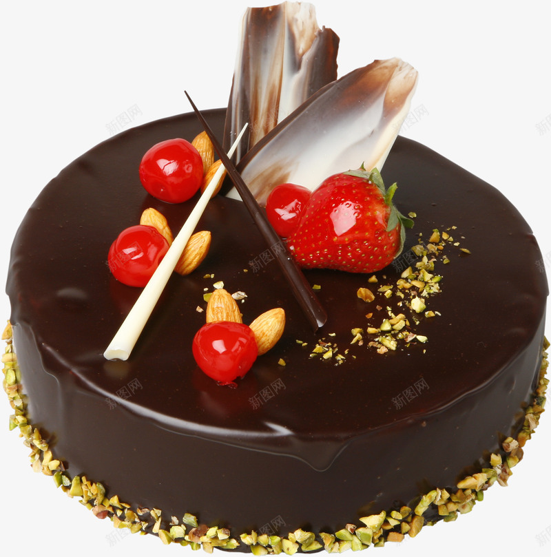 产品实物巧克力蛋糕png免抠素材_新图网 https://ixintu.com 产品实物 巧克力 草莓 蛋糕