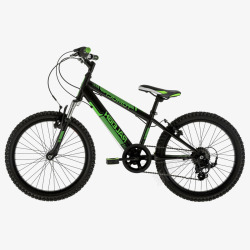 黑绿色自行车素材