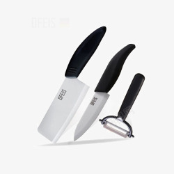 三件套刀厨房刀具套装高清图片