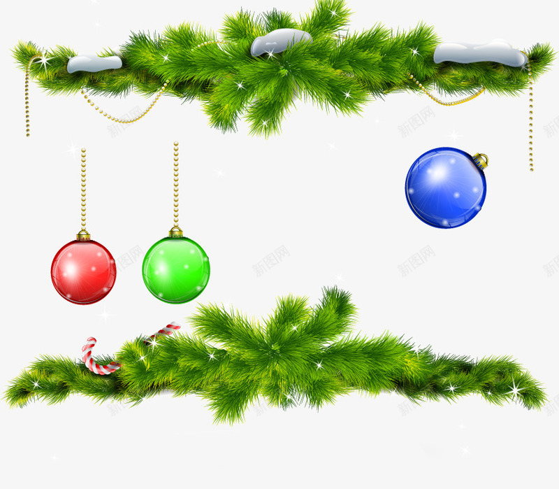 圣诞树大集合装饰png免抠素材_新图网 https://ixintu.com 圣诞树 装饰 集合