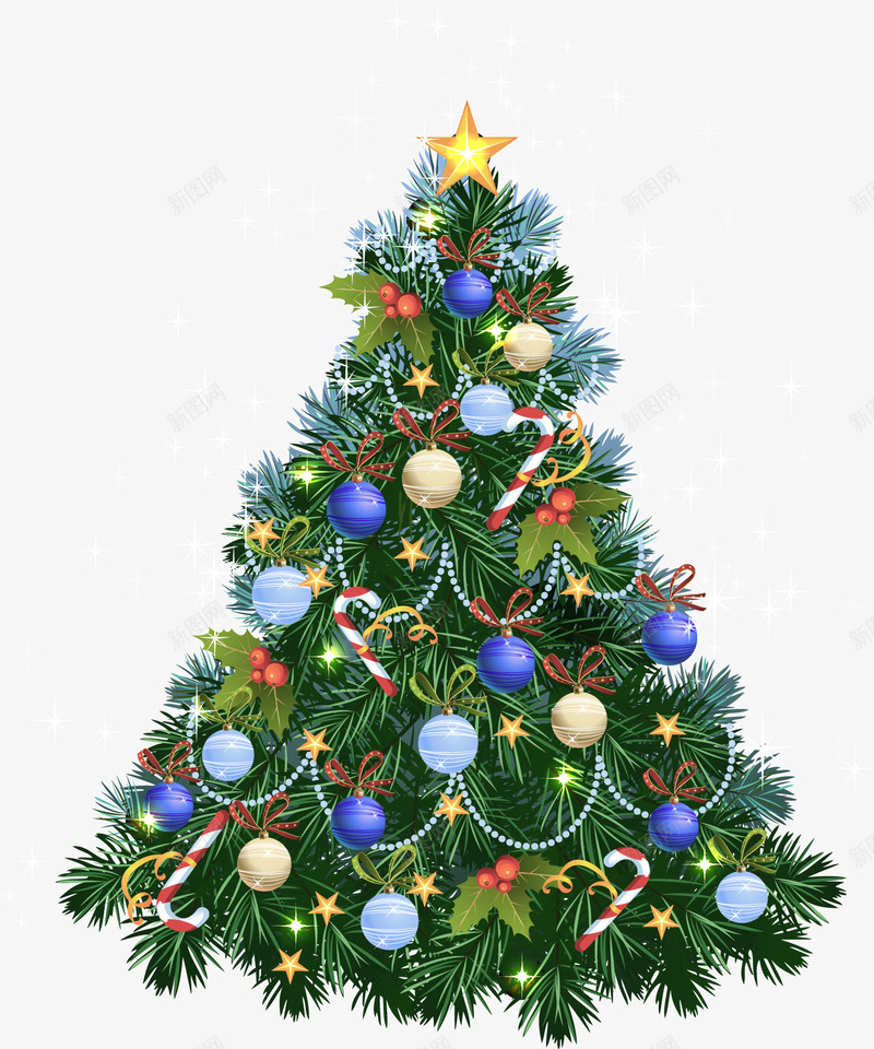 彩色活动圣诞树png免抠素材_新图网 https://ixintu.com 冬天 圣诞快乐 圣诞节 彩色圣诞树 新年快乐 树木