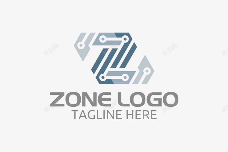 电子的科技logo矢量图图标ai_新图网 https://ixintu.com logo 字母Z 浅蓝 淡色 电子科技 简约 精美 设计感 矢量图
