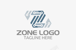 Z字幕LOGO电子的科技logo矢量图图标高清图片