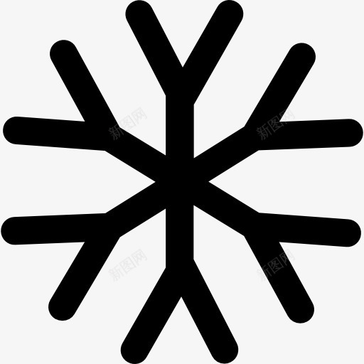 Snowflake图标png_新图网 https://ixintu.com 下雪 冬天 天气冷