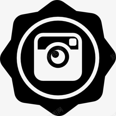 Instagram社交徽章图标图标