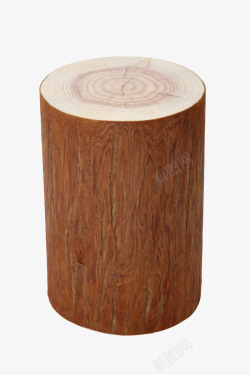 木墩深棕色木墩圆形木头截面实物高清图片