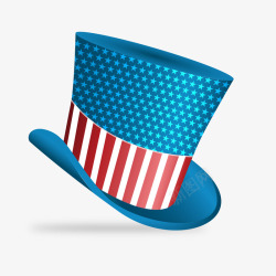 美国独立日小丑帽子矢量图素材