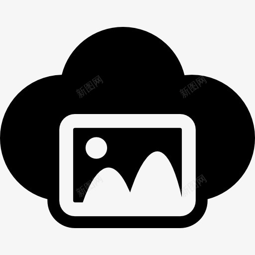 中的云图标png_新图网 https://ixintu.com 云 云存储 图像 存储 接口 数据存储 文件存储