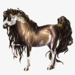 手绘精美骑士骏马骏马高清图片