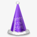 紫色巫师帽生日帽紫色生日帽装饰高清图片