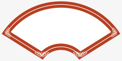 国潮扇子标题古典扇子边框高清图片
