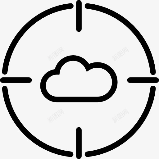 云计算图标png_新图网 https://ixintu.com 云计算 多媒体 多媒体的选择 存储 接口 数据 用户界面 目标