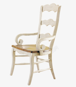 白色田园沙发床北欧风餐椅高清图片