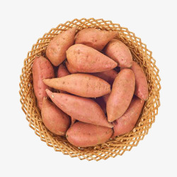 一筐红薯农作物红薯高清图片