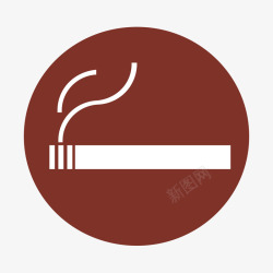 吸烟区餐厅吸烟区指示牌矢量图高清图片