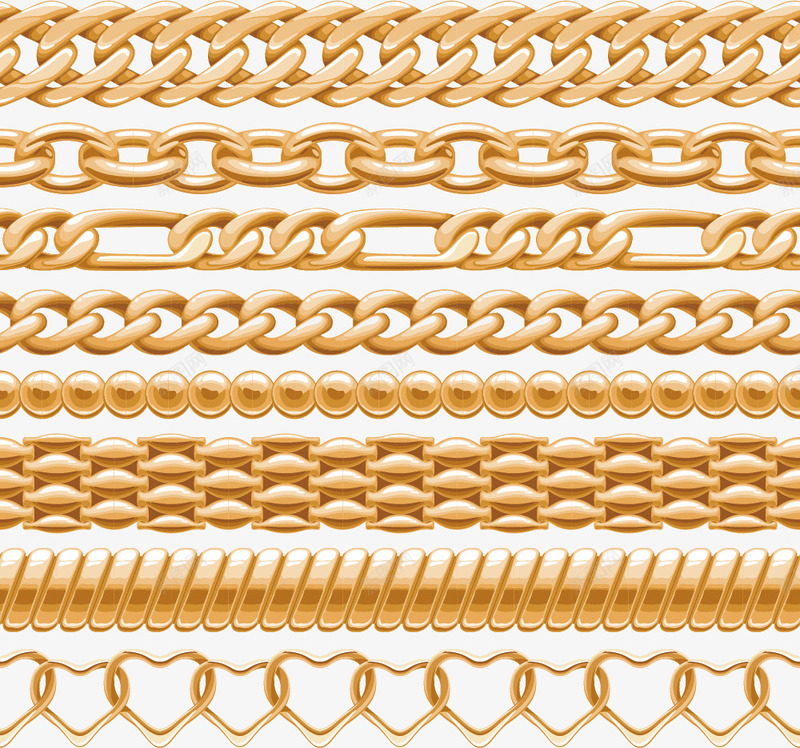珠宝png免抠素材_新图网 https://ixintu.com 奢侈品 珠宝 金色 链条 项链 首饰