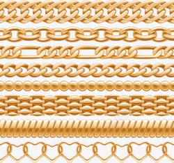 金色链条珠宝高清图片