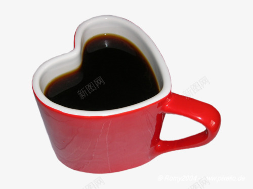 小杯子咖啡png免抠素材_新图网 https://ixintu.com 爱心 红杯 苦涩 黑咖啡