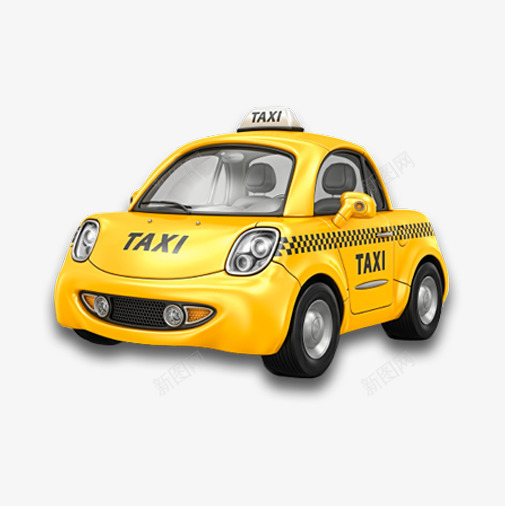 卡通出租车png免抠素材_新图网 https://ixintu.com TAXI png图片 免抠 出租车 卡通汽车 黄色汽车