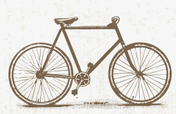 单杠男士大型脚踏车矢量图素材