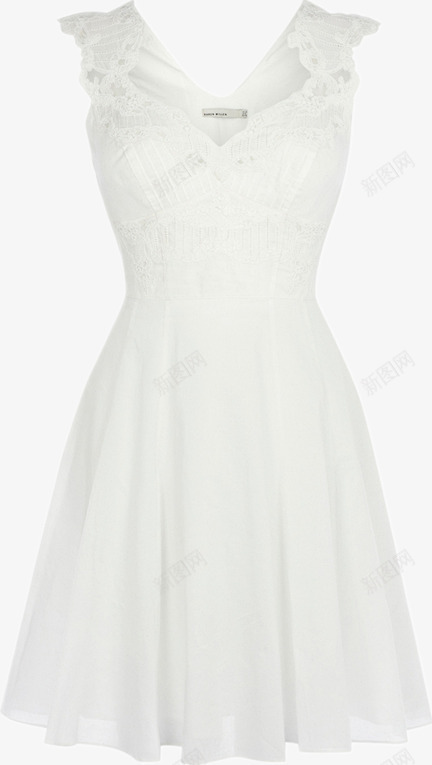白色时尚女式裙子png免抠素材_新图网 https://ixintu.com 女式 女裙 时尚 白色 裙子