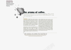 咖啡海报字体排版素材