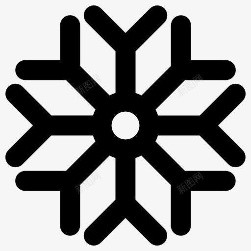 Snowflake图标png_新图网 https://ixintu.com frost 冬天 天气 寒冷 自然 雪 雪花