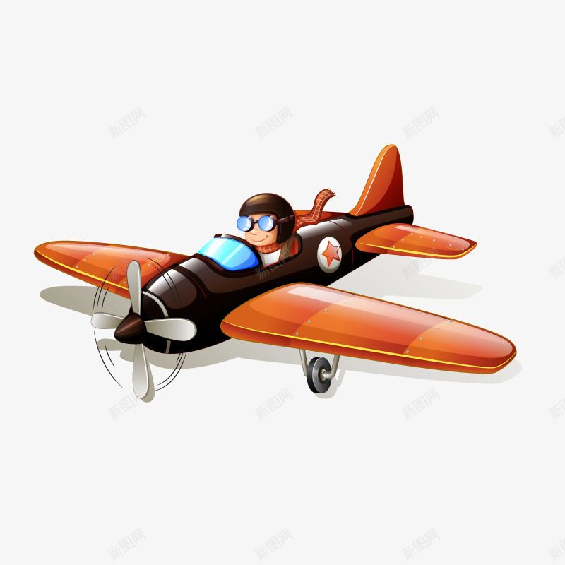 手绘飞行员飞机图标png_新图网 https://ixintu.com 图标 手绘 飞机 飞行员