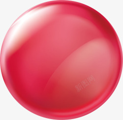红色水晶切割粉红色圆形标题框高清图片