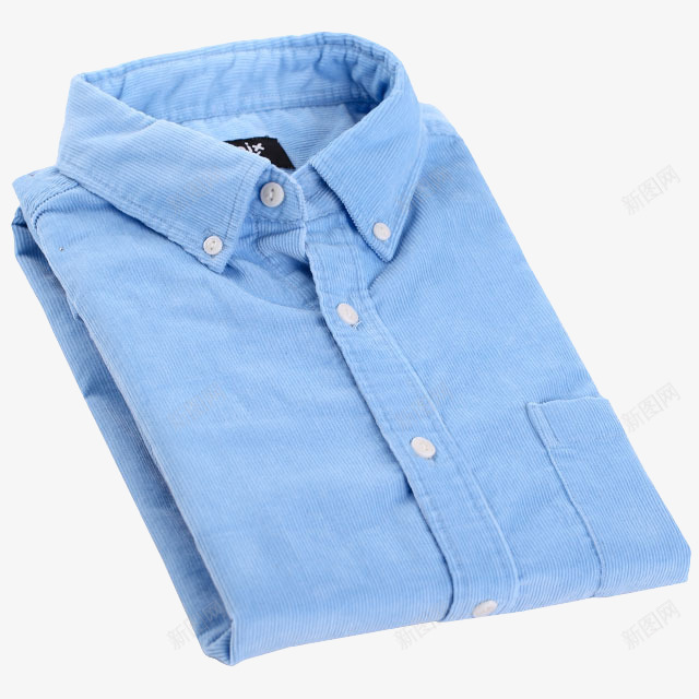 叠好的衬衫png免抠素材_新图网 https://ixintu.com 产品实物图 男士 蓝色 衬衫