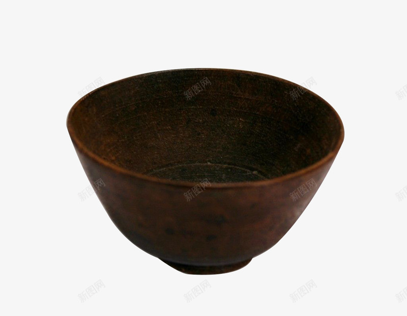古代复古色碗器png免抠素材_新图网 https://ixintu.com 咖啡色 复古 深色 碗