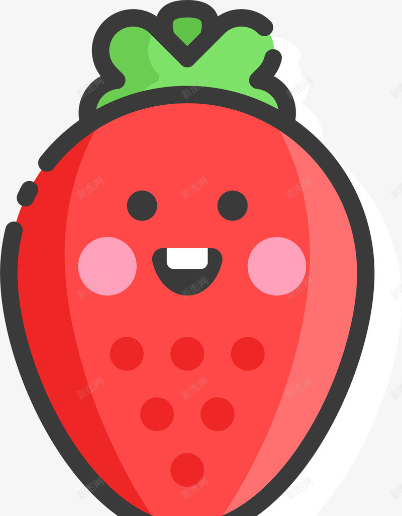 红色闪耀微笑草莓png免抠素材_新图网 https://ixintu.com 5月8号 世界微笑日 卡通水果 幸福 开心 微笑草莓 笑容 笑脸草莓 红色草莓