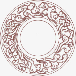 名族风中国风花纹装饰图案矢量图素材