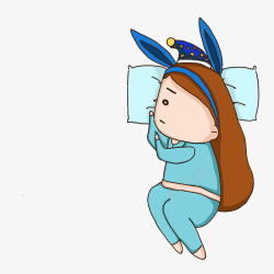 睡觉女孩素材