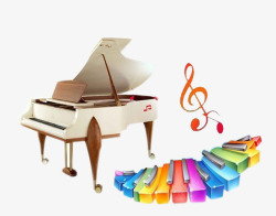 钢琴电子琴培训班海报插图素材