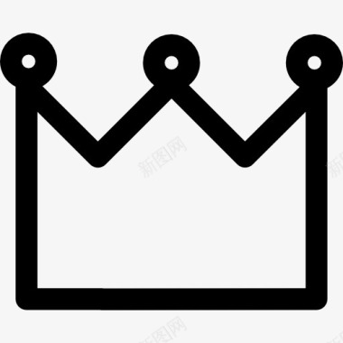 王冠的女王或国王的图标图标